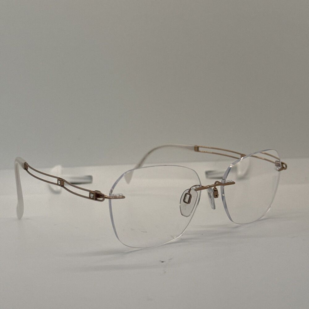 NEW LINE ART CHARMANT XL2168 Rg Rose Gold Tone EYEGLASSES 52-17-135